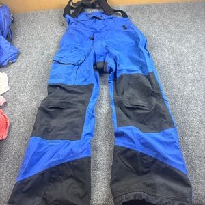 MARMOT Men’s Vintage Y2K Black/Blue Snow Bibs Ski Pants size: Medium